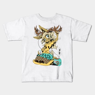 Jackalope girl Kids T-Shirt